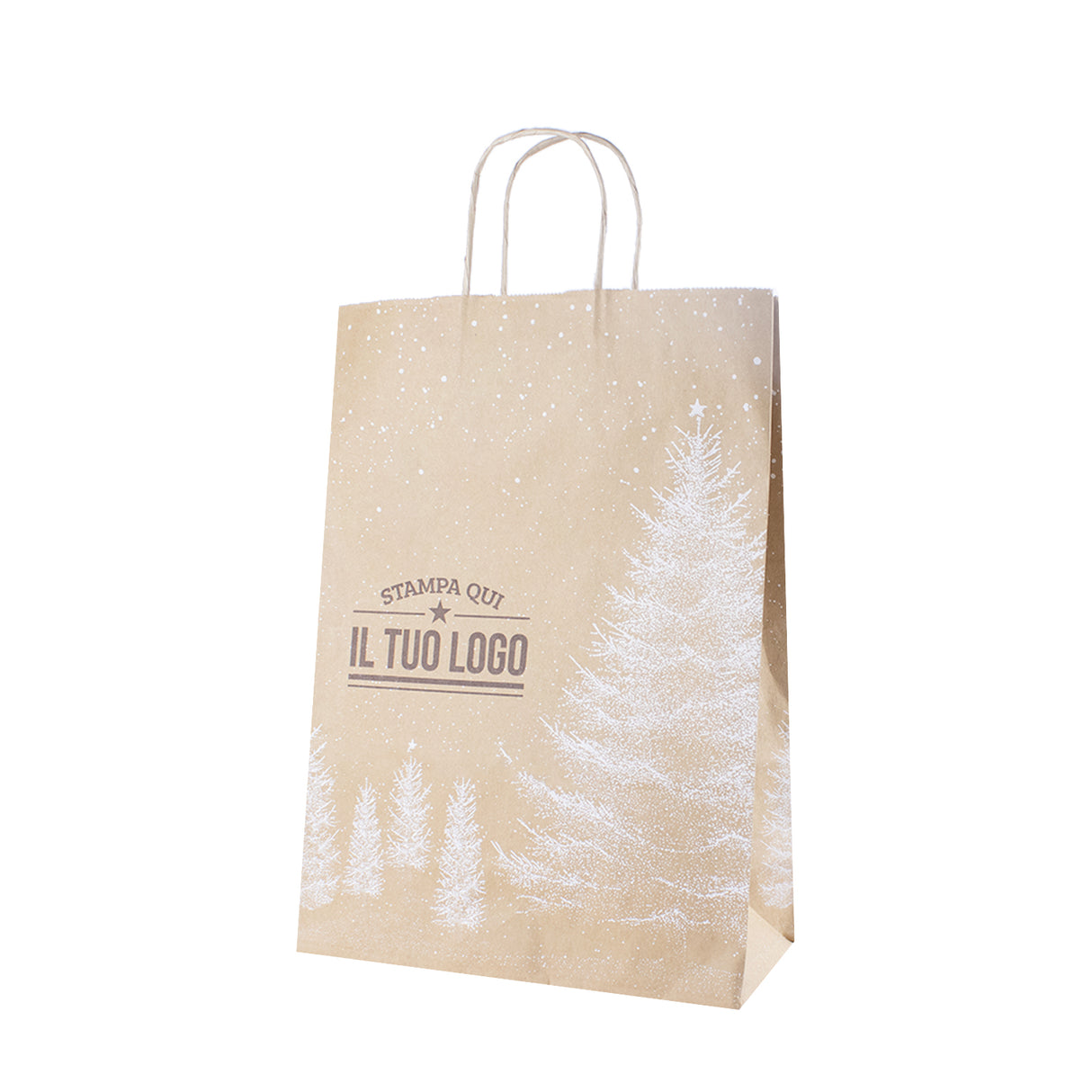Shopper Albero Bianco Natale Personalizzate