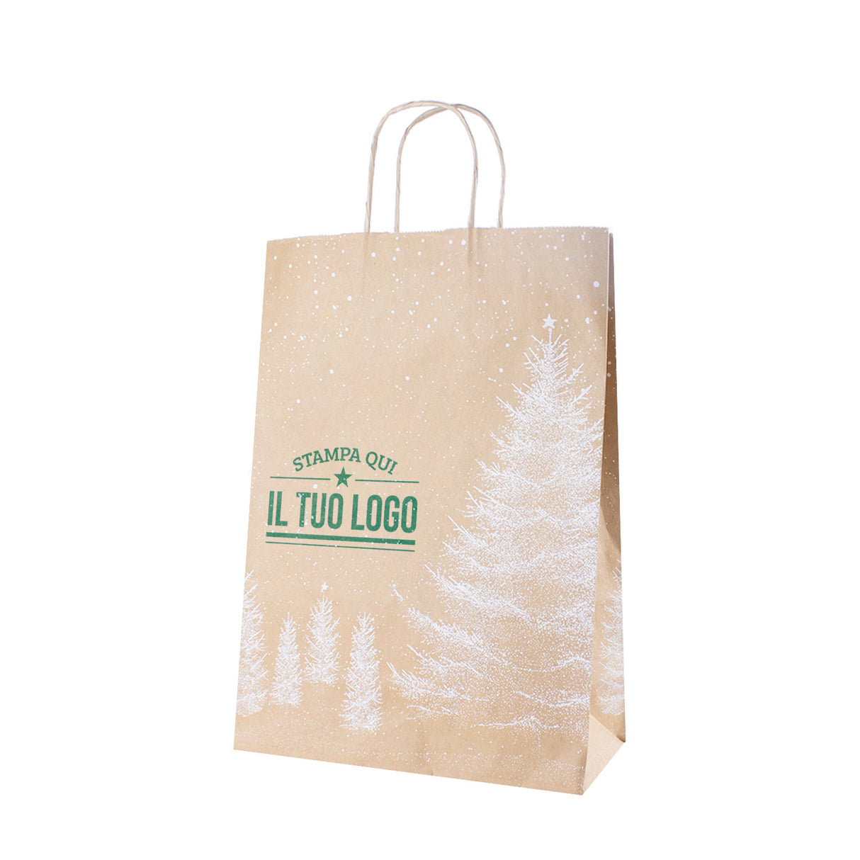 Shopper Albero Bianco Natale Personalizzate