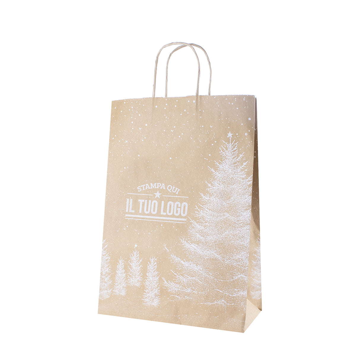 Shopper Albero Bianco Natale Personalizzate