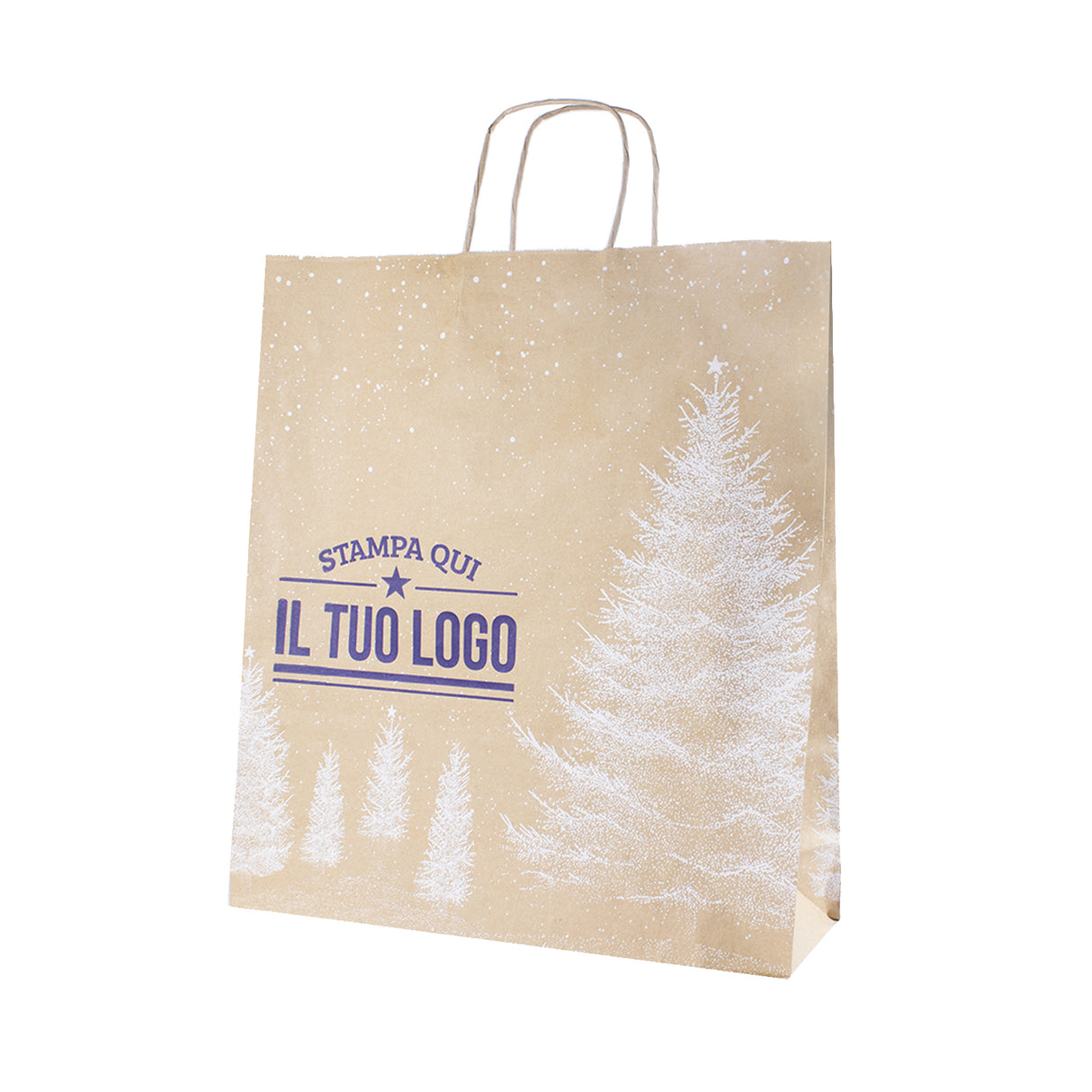 Shopper Albero Bianco Natale Personalizzate