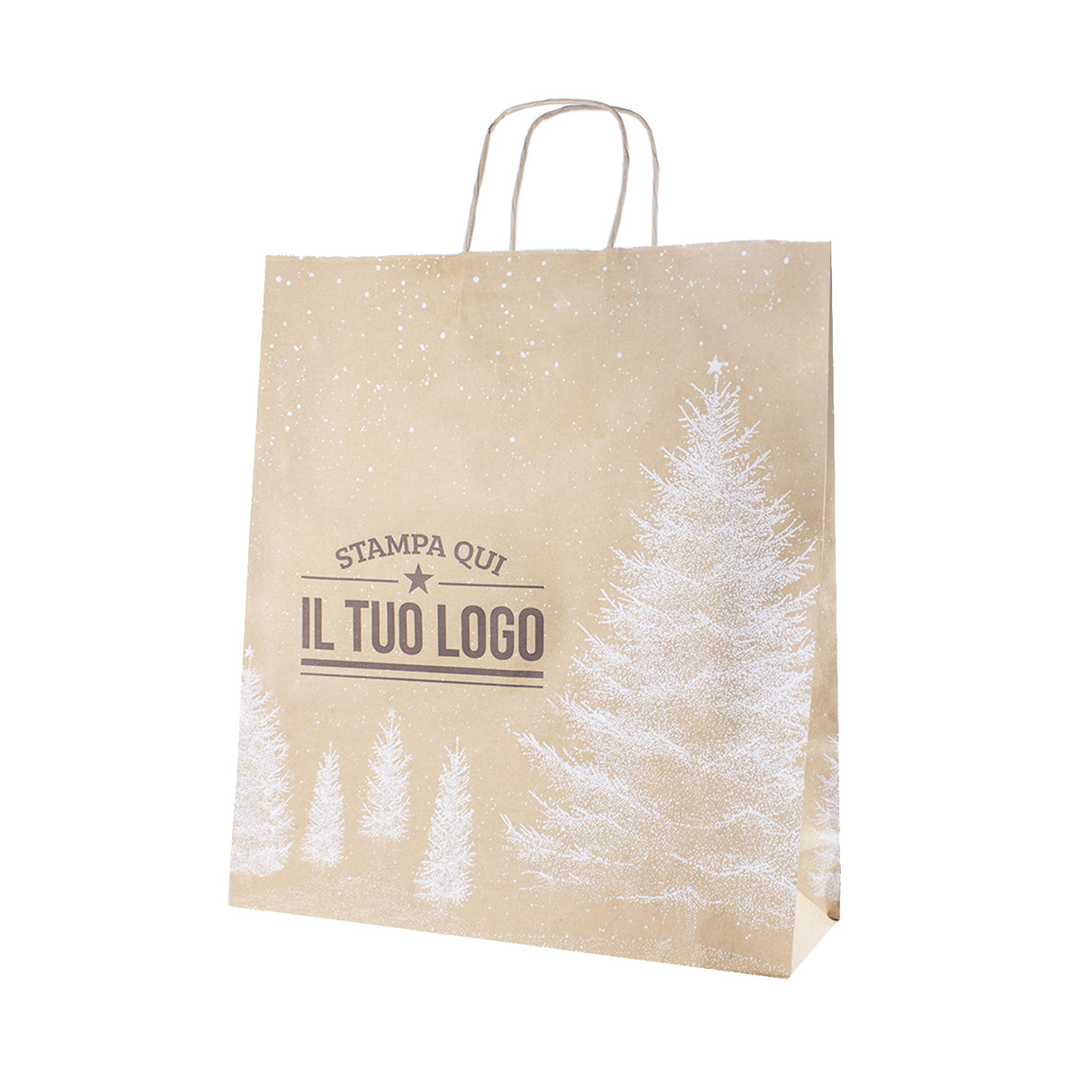 Shopper Albero Bianco Natale Personalizzate