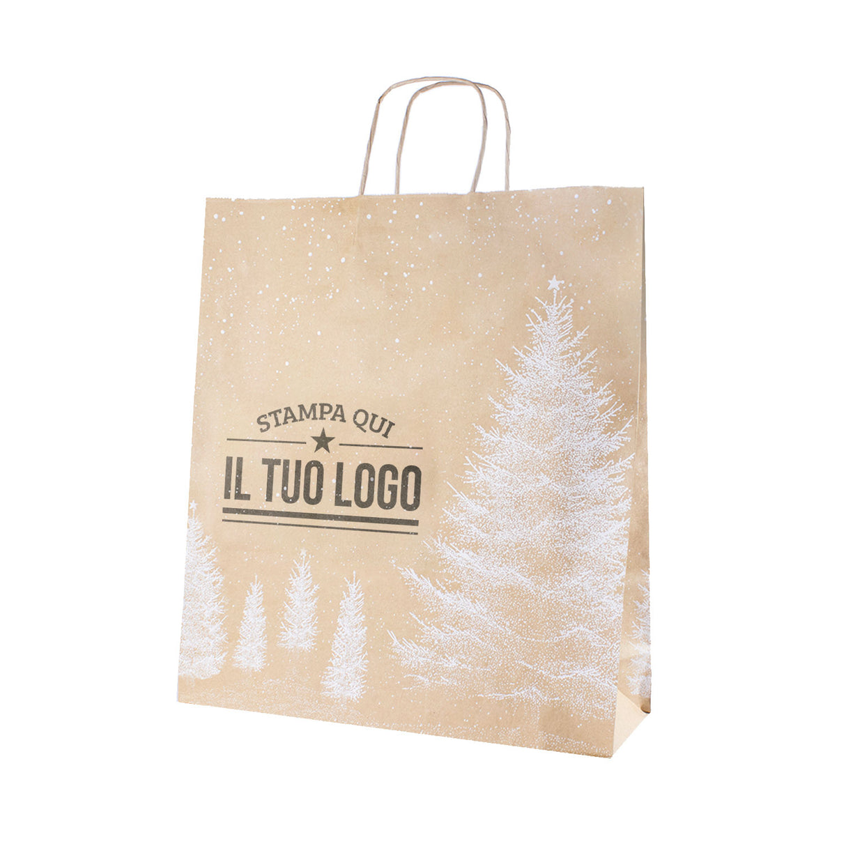 Shopper Albero Bianco Natale Personalizzate