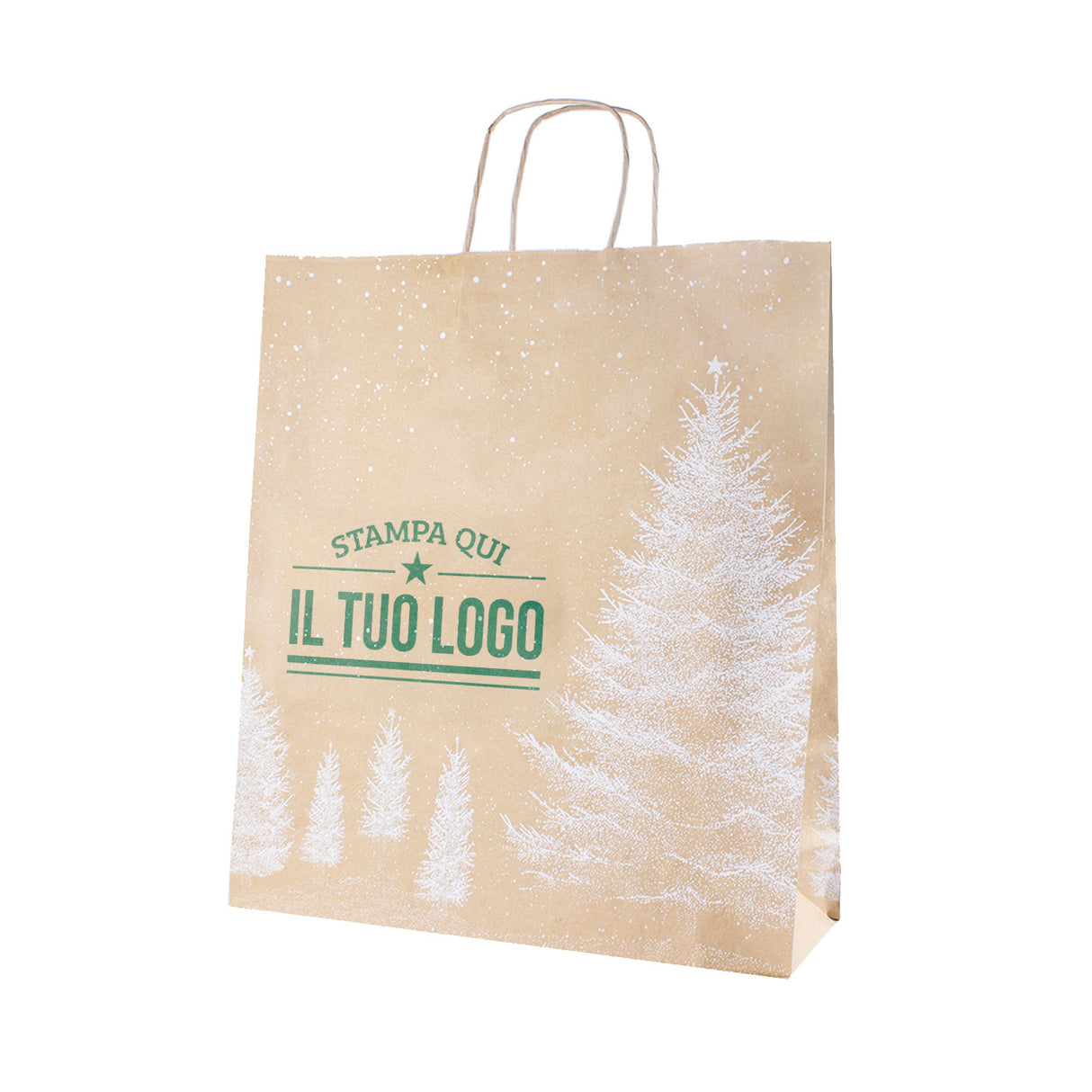 Shopper Albero Bianco Natale Personalizzate