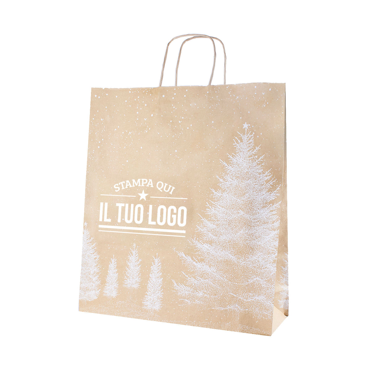 Shopper Albero Bianco Natale Personalizzate