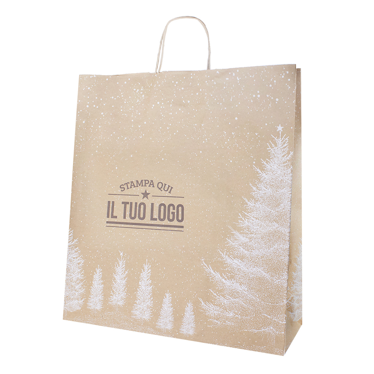 Shopper Albero Bianco Natale Personalizzate