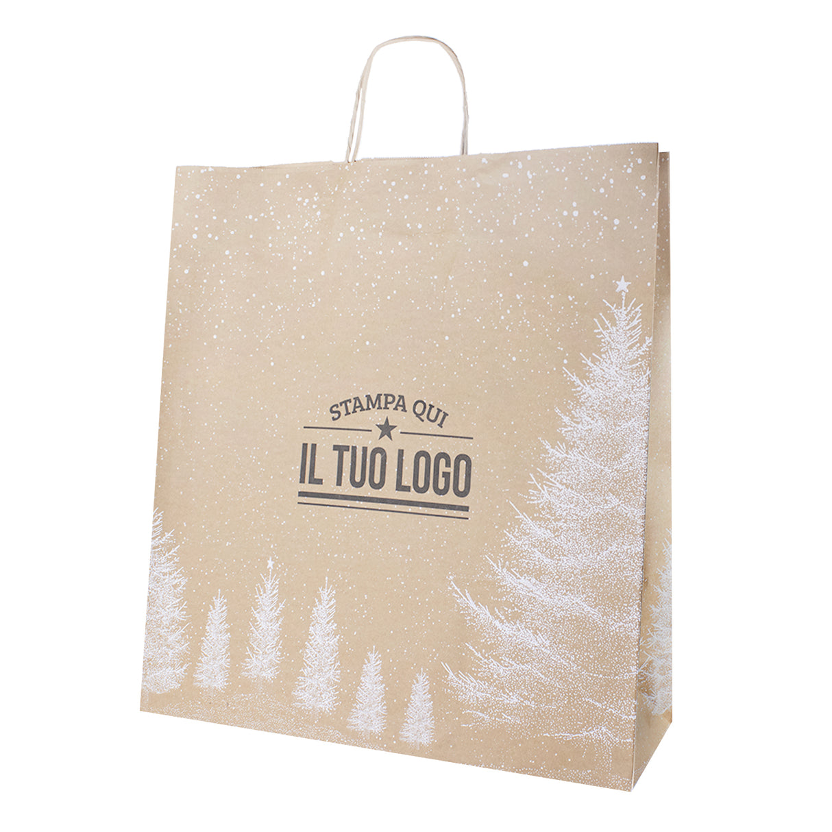 Shopper Albero Bianco Natale Personalizzate