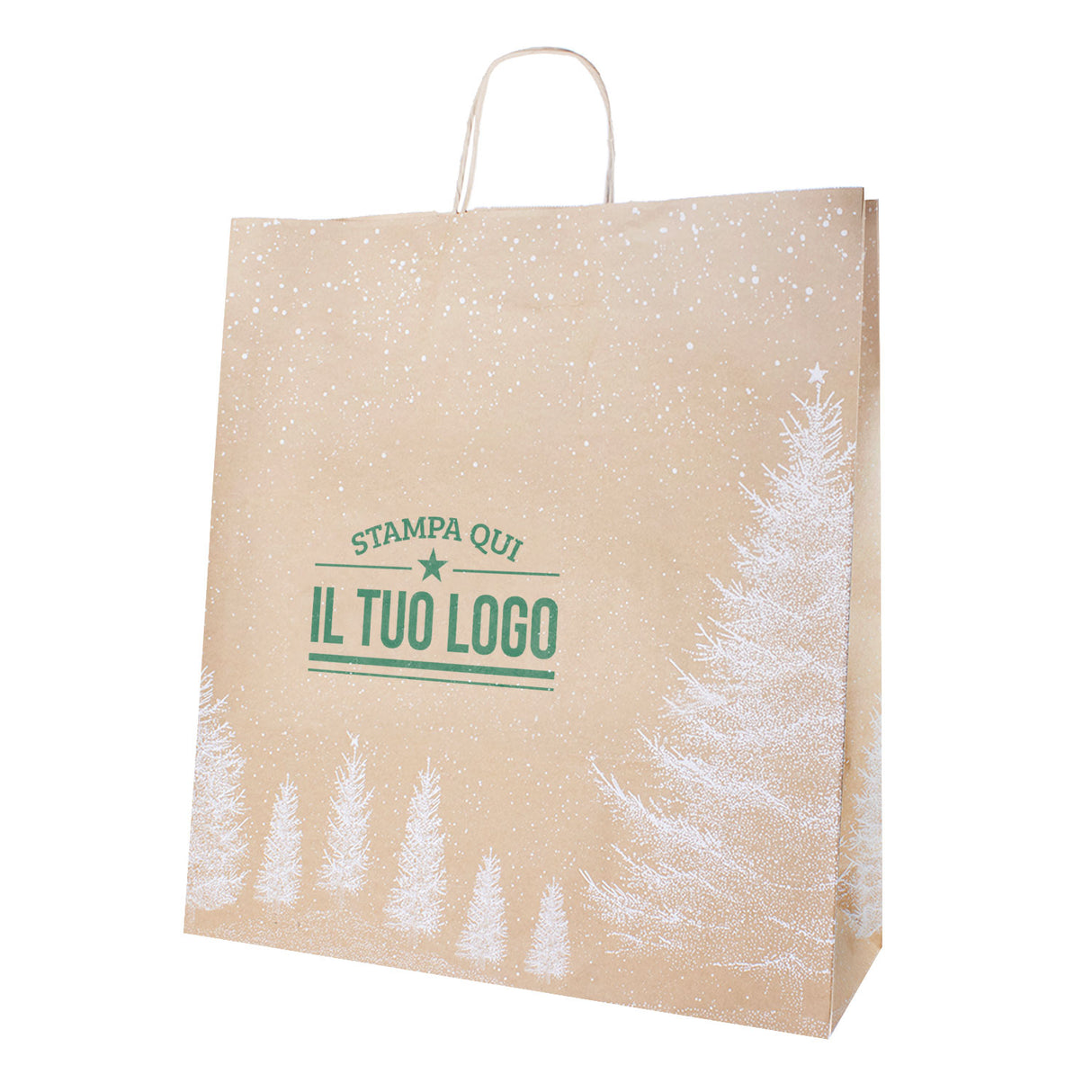 Shopper Albero Bianco Natale Personalizzate