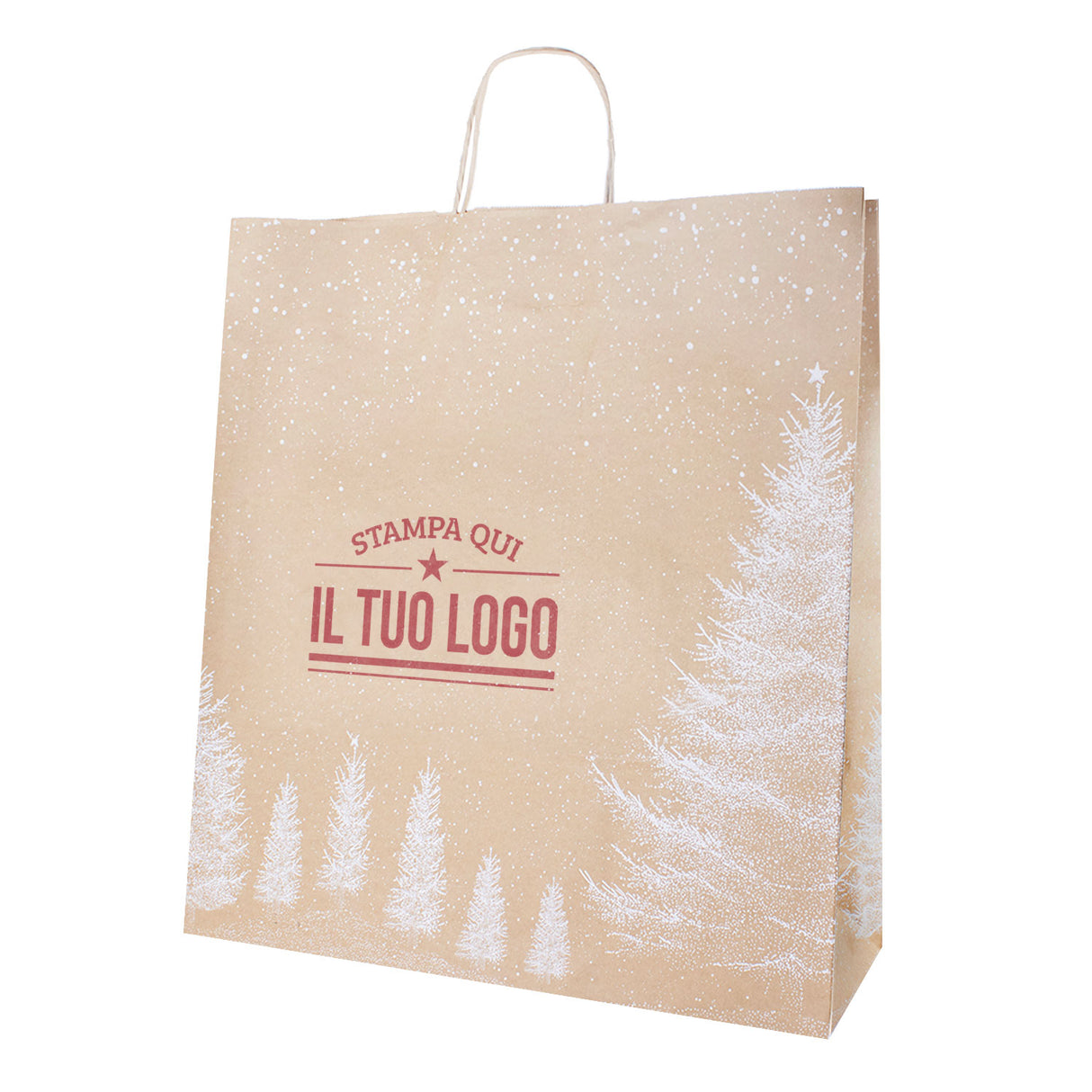 Shopper Albero Bianco Natale Personalizzate