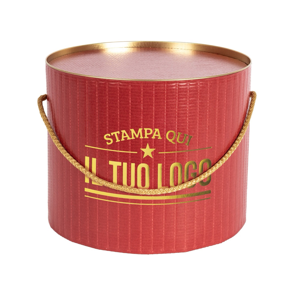 Boîte à panettone design rétro personnalisable