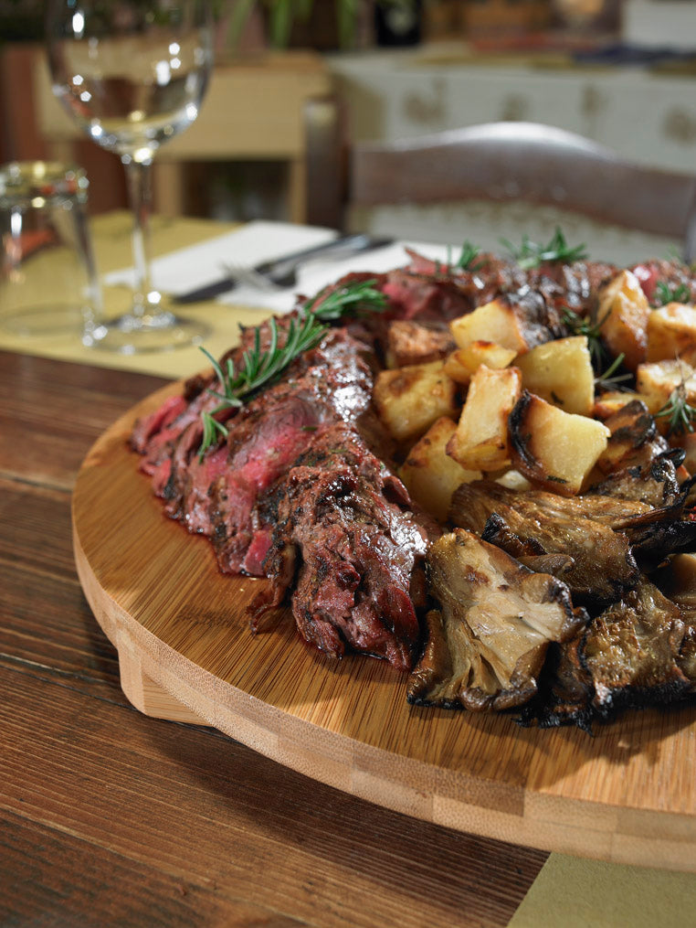 Tagliere con piedini tondo