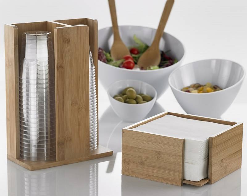 Portatovaglioli in bamboo