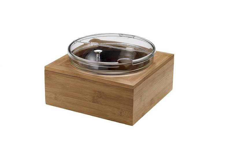 Supporto bamboo per ciotole