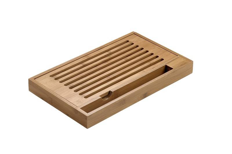 Tagliere antibriciole bamboo cm 40x24x4 1