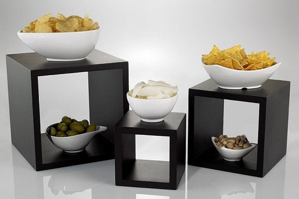 Set alzate cubo in bamboo cm 13x13x13