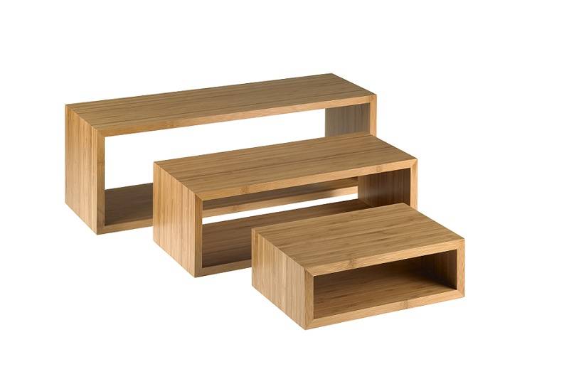 Set 3 alzate bamboo per buffet