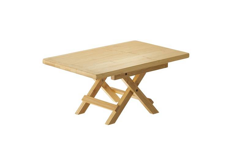 Stand buffet bamboo con gambe richiudbili