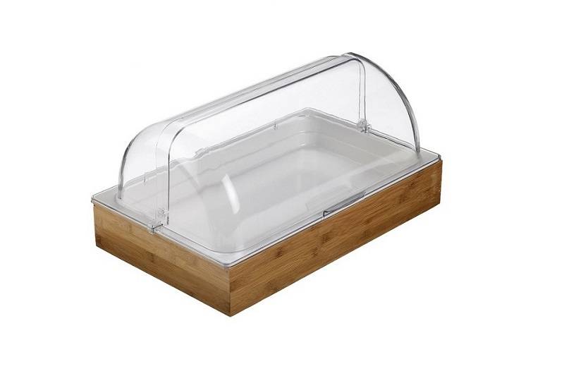 Set 5 pz Espositore bamboo completo