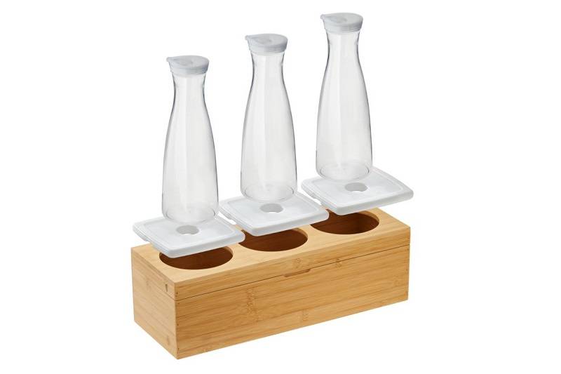 Set 3 Caraffe con Base e Gel Refrigerante