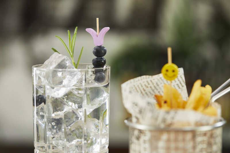 Spiedi in bamboo Flower di vari colori