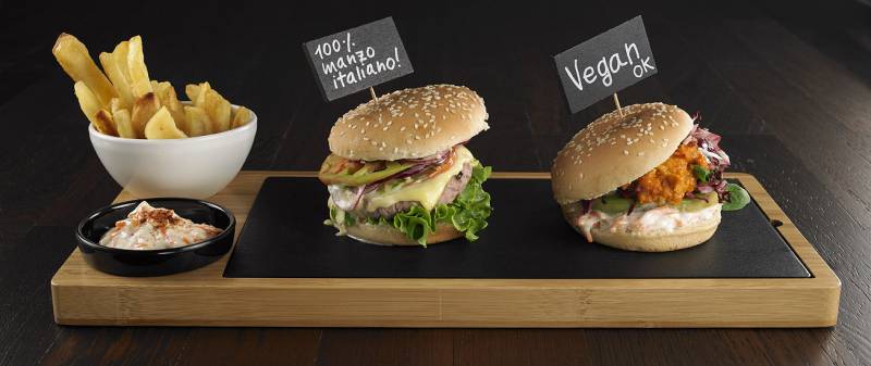 Vassoio Hamburger in Bamboo Linea Asia