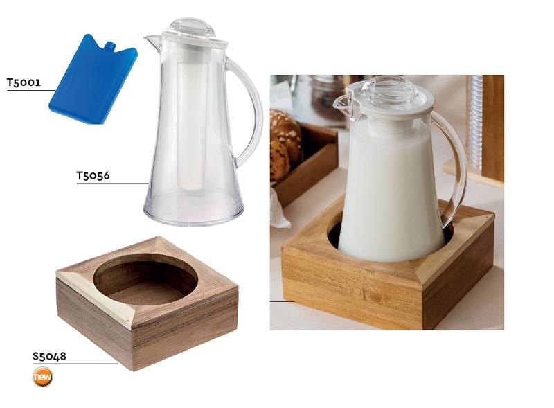 Supporto in acacia per caraffa