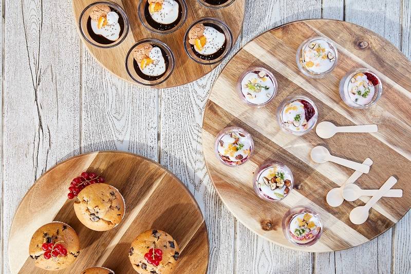 Tagliere in acacia rotondo