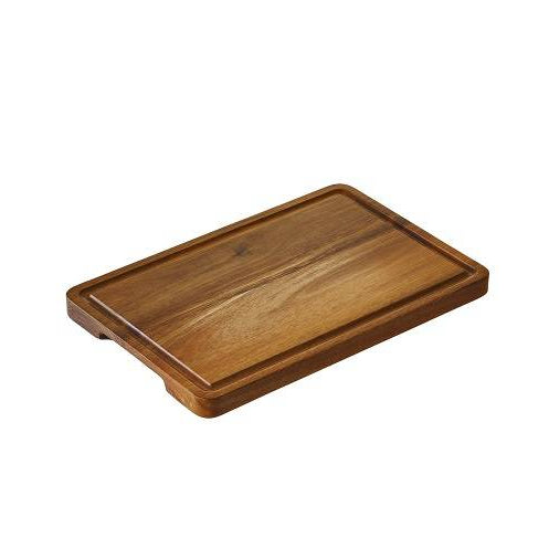 Tagliere in acacia con scanalatura
