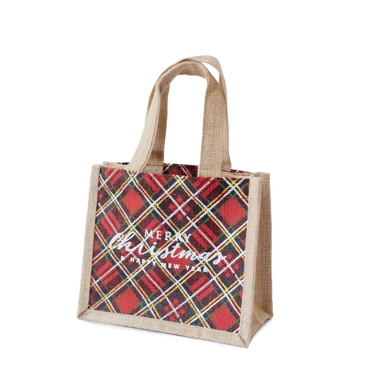 Shopper Juta Tartan Merry Christmas