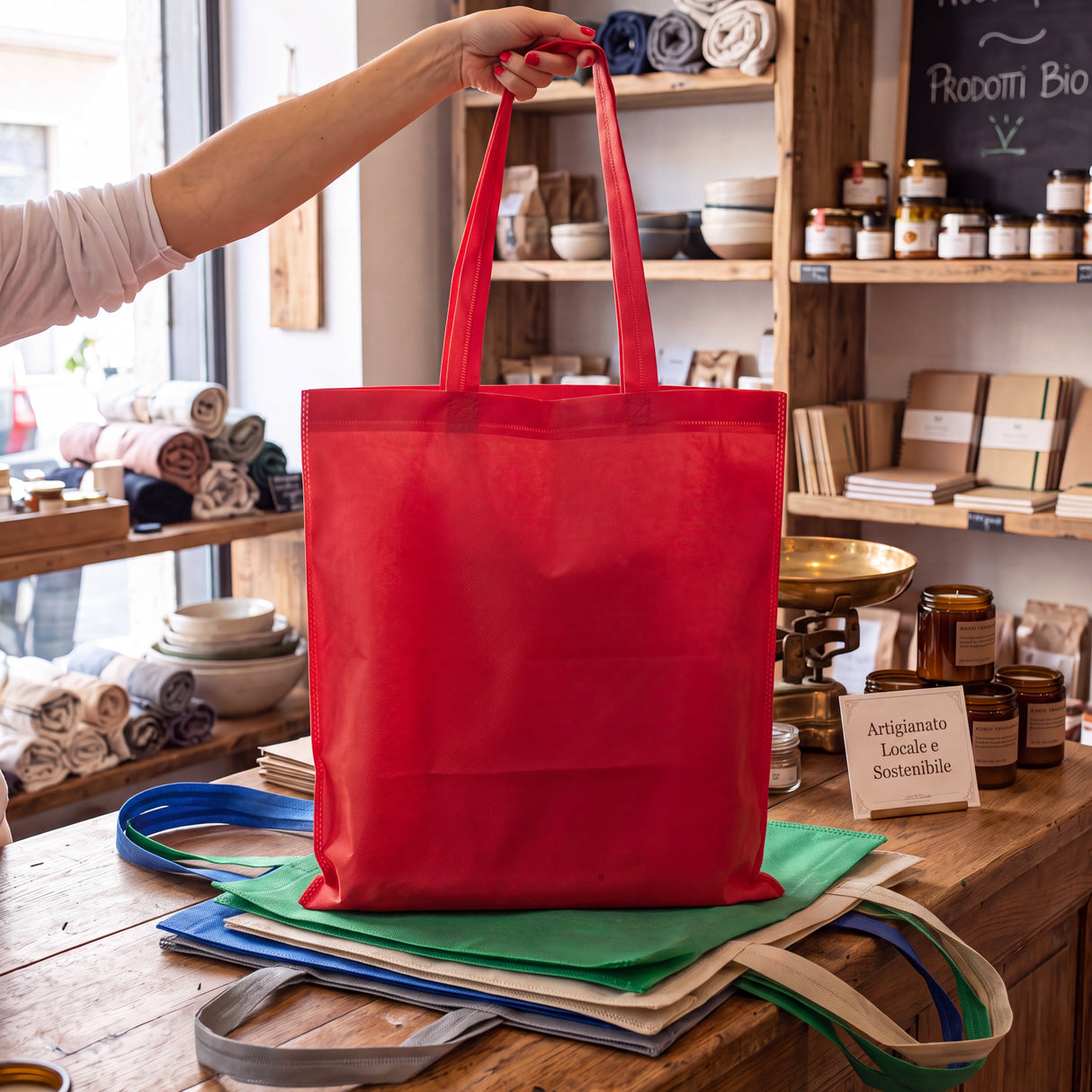 Shopper TNT manico lungo