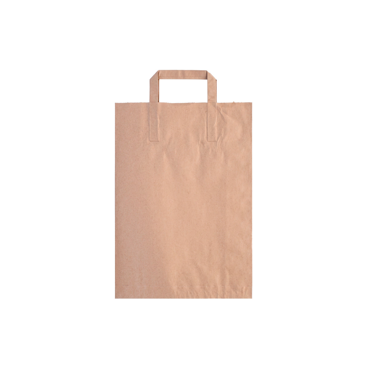 Sac shopping plat en papier naturel