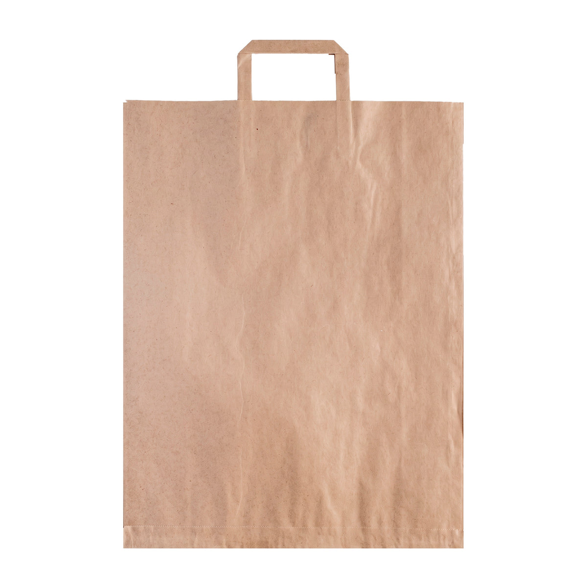 Sac shopping plat en papier naturel