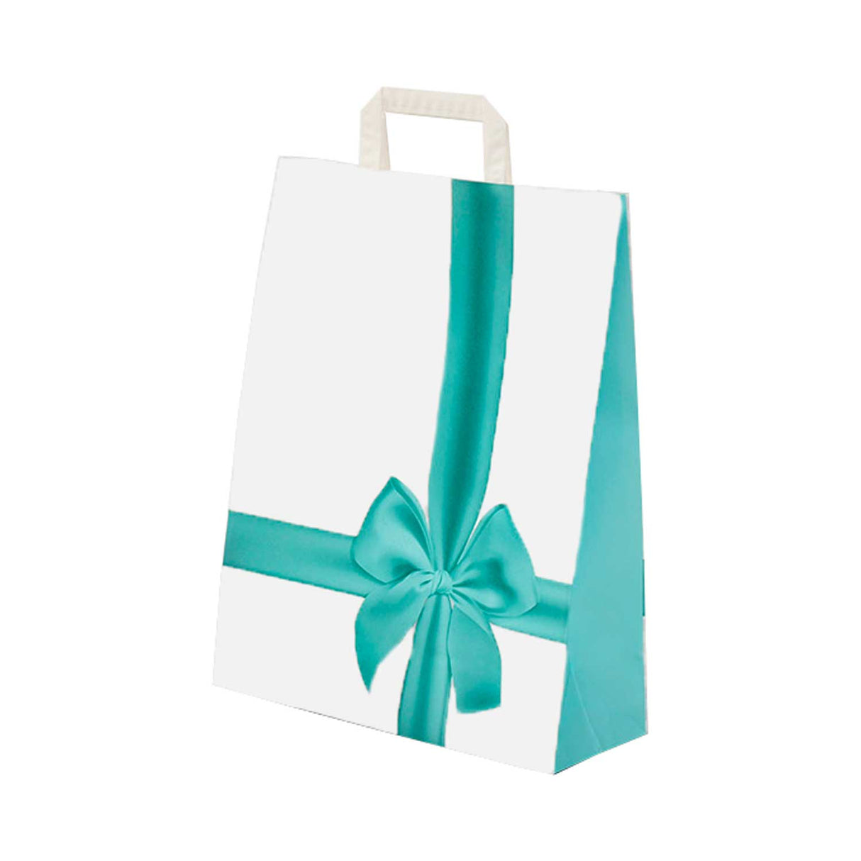 Shopper Carta Fantasia Fiocco Acquamarina