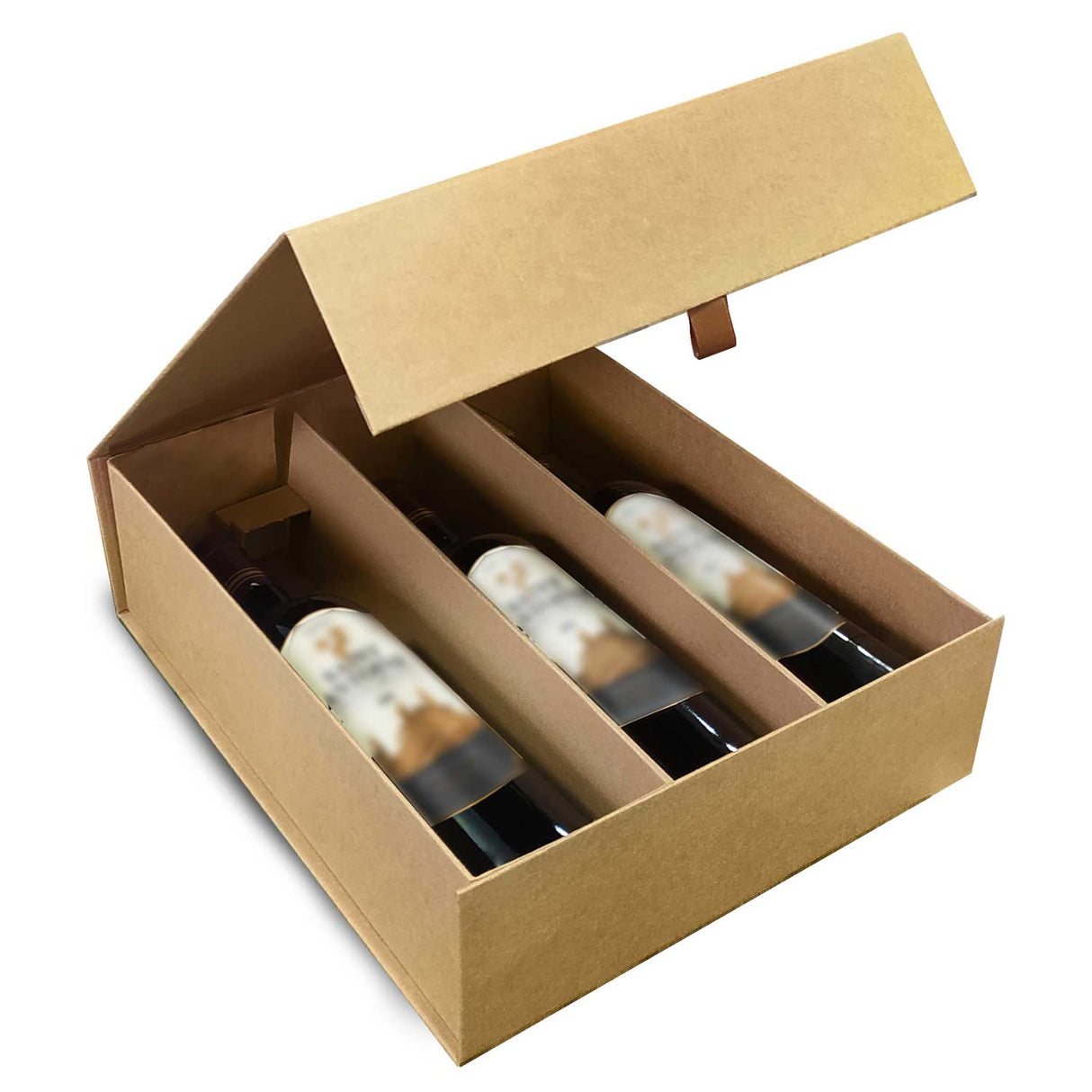 Scatole per Bottiglie di Champagne Cartone Rigido con Calamita