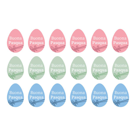 Etichette Buona Pasqua Pastello