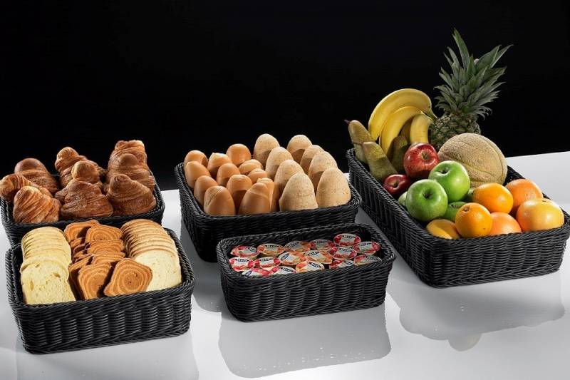 Cestino in polipropilene nero