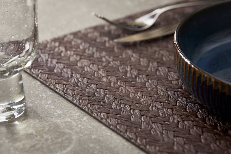 Tovaglietta Linea Country marrone in ecopelle