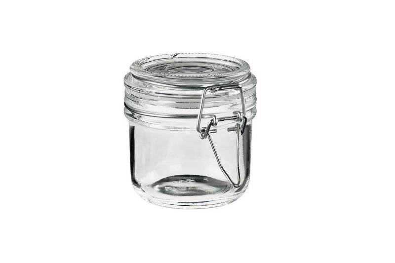 Vasetto in vetro con chiusura ermetica