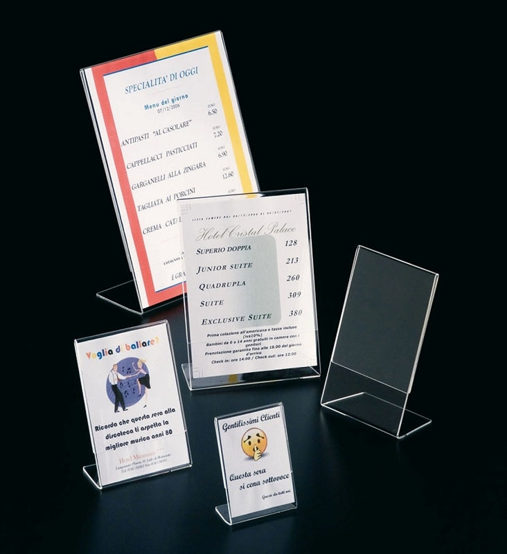 Supporto a L in plexiglass