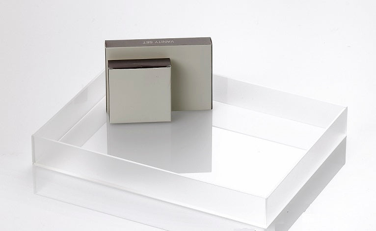 Vassoio Trasparente Satinato da Bagno