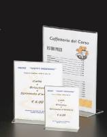 Supporto in plexiglass per Menù