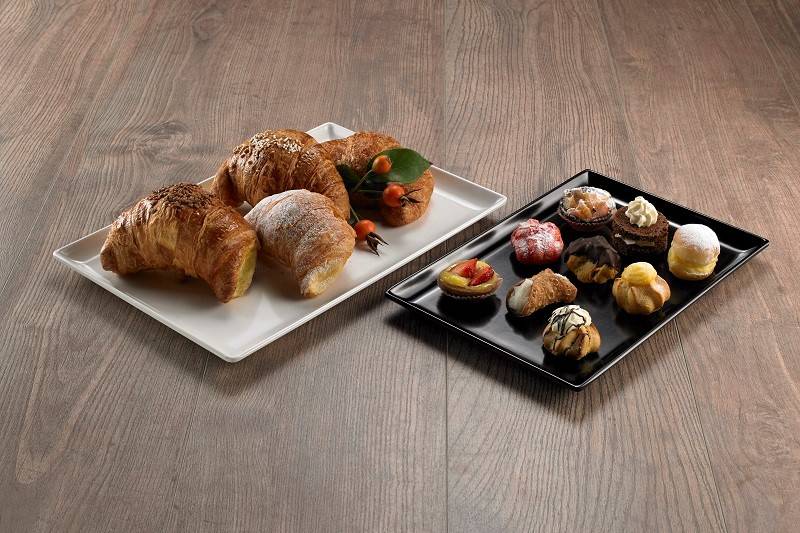 Vassoio Topazio in melamina per pasticcieria