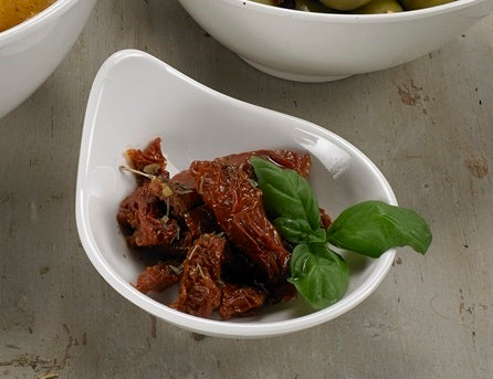 Ciotola a goccia in melamina bianca