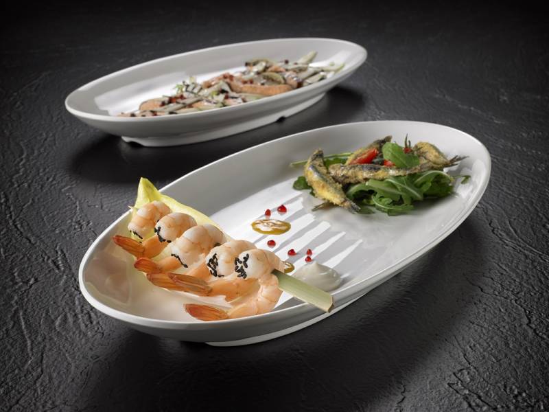 Vassoio ovale Le Perle in melamina