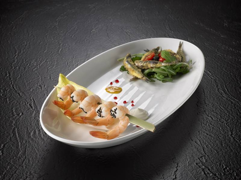 Vassoio ovale Le Perle in melamina