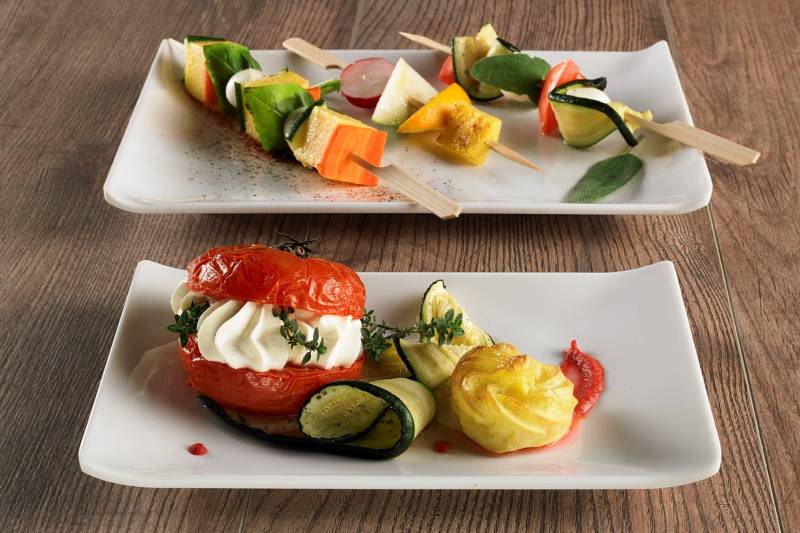 Piatto rettangolare in melamina