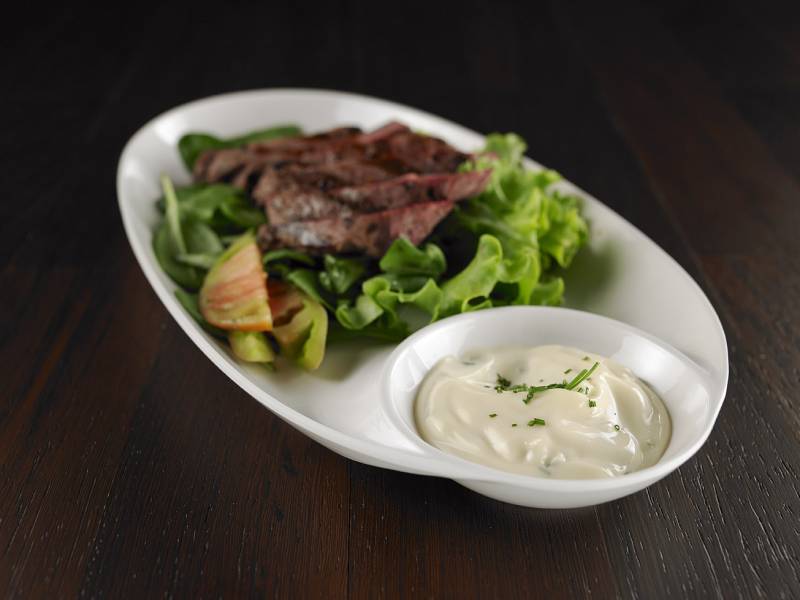 Piatto con salsiera in Melamina