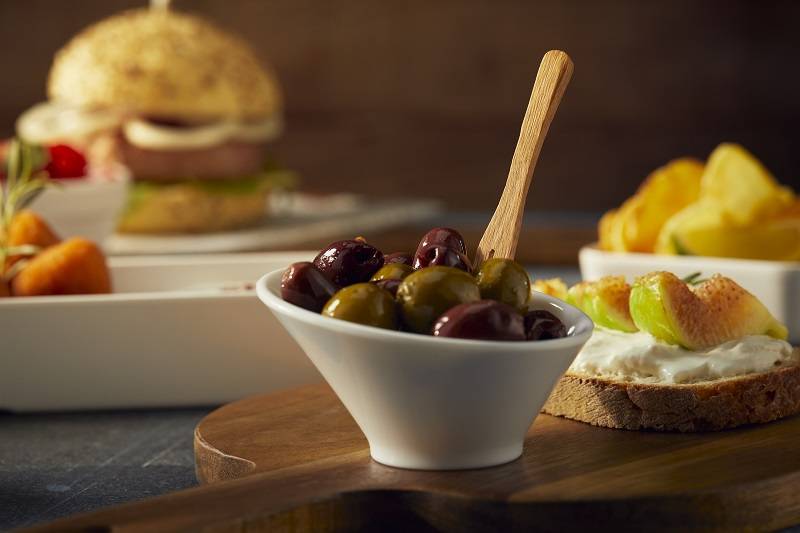 Ciotolina inclinata bianca in melamina