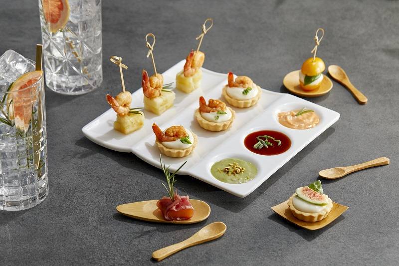 Piatto con scomparti bianco Melamina