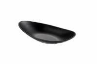 Piatto ovale nero in melamina