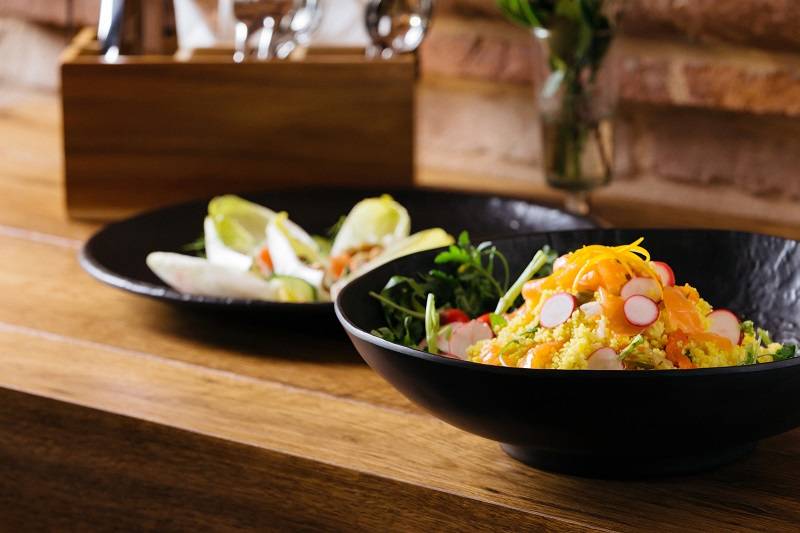 Vassoio melamina linea Maya in nero